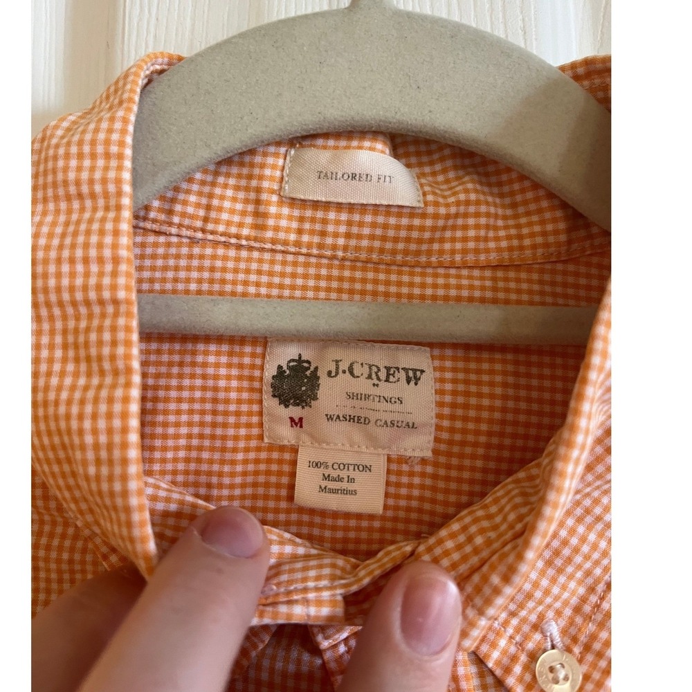 J.Crew Gingham Micro Check Plaid Long Sleeve Button Down - Picture 2 of 6